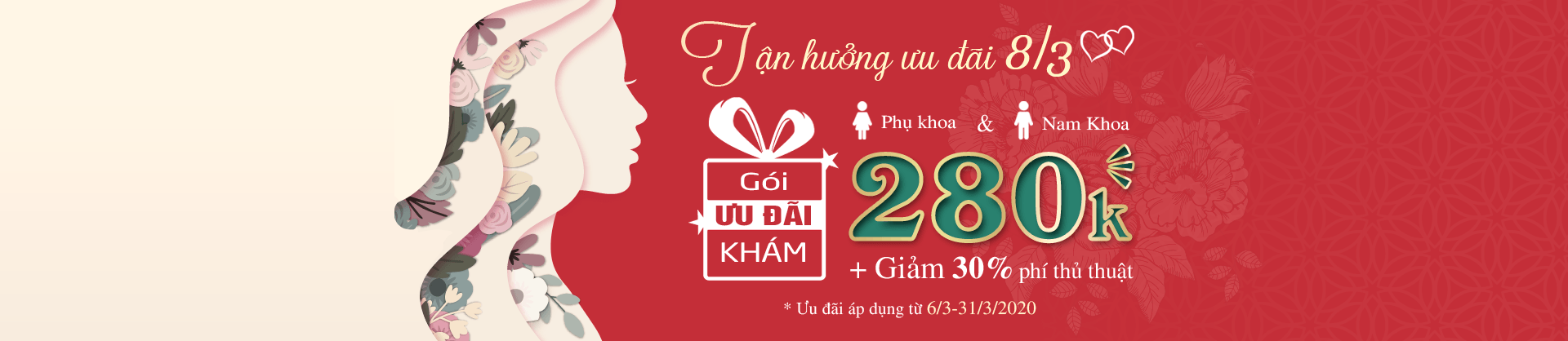Ưu đãi quốc tế phụ nữ 8-3