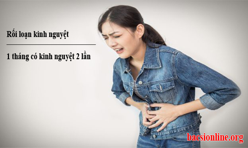 Rối loạn kinh nguyệt 1 tháng có kinh nguyệt 2 lần