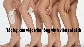 Những tác hại khi triệt lông vĩnh viễn sai cách 